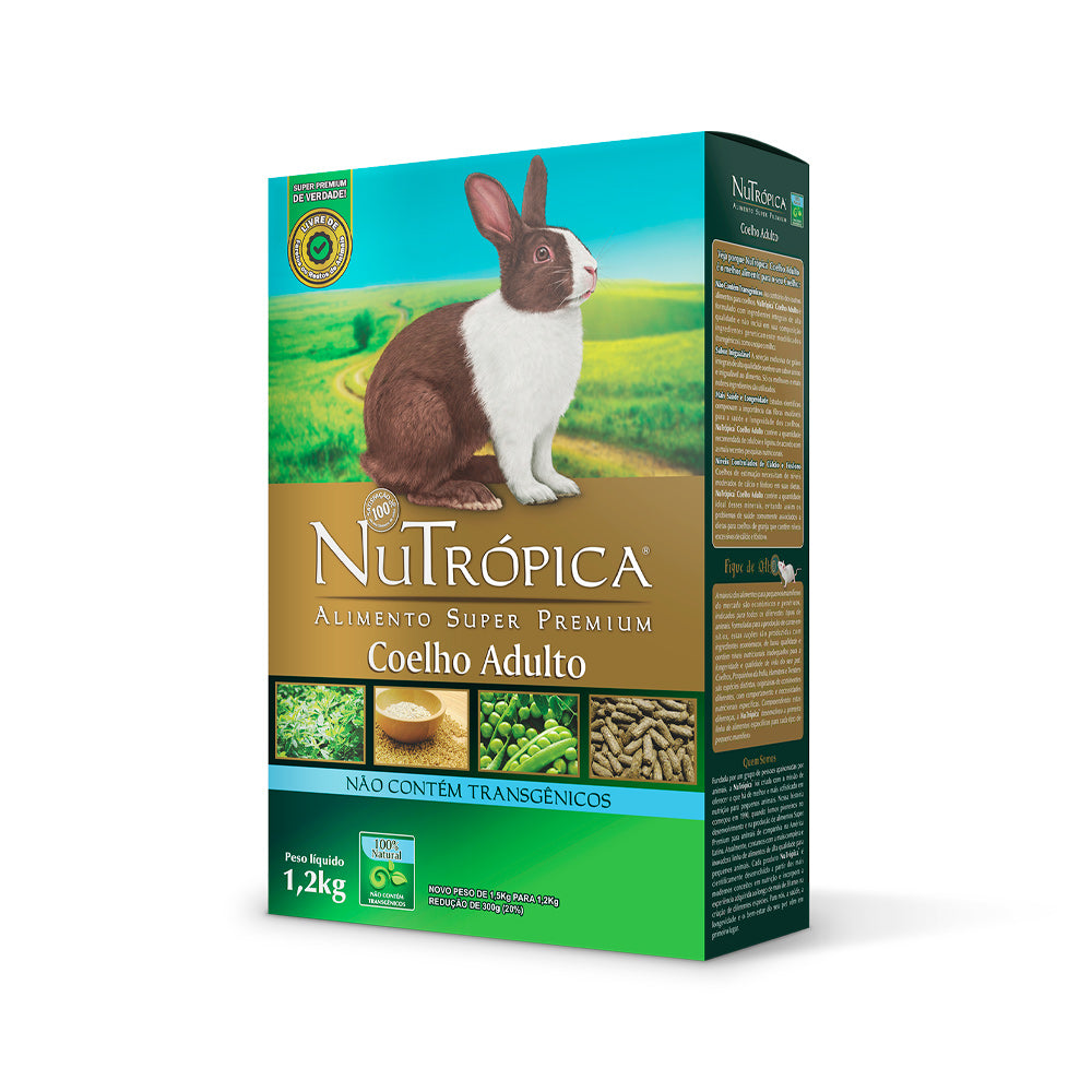 Alimento Nutrópica Coelho Adulto