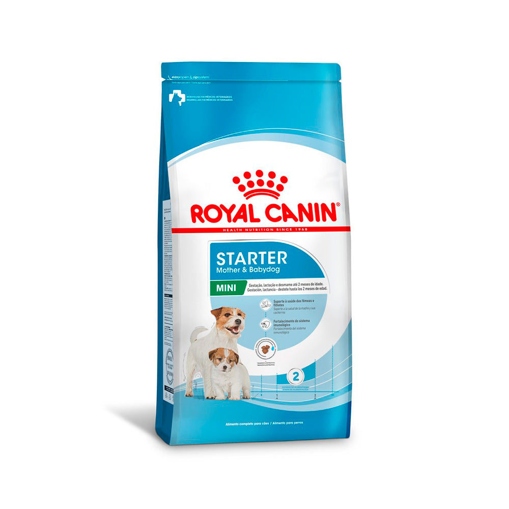 Ração Seca Royal Canin Starter Mother & Babydog Mini para Fêmeas gestantes/lactantes e Filhotes de 1 a 2 Meses de Idade - 1 Kg