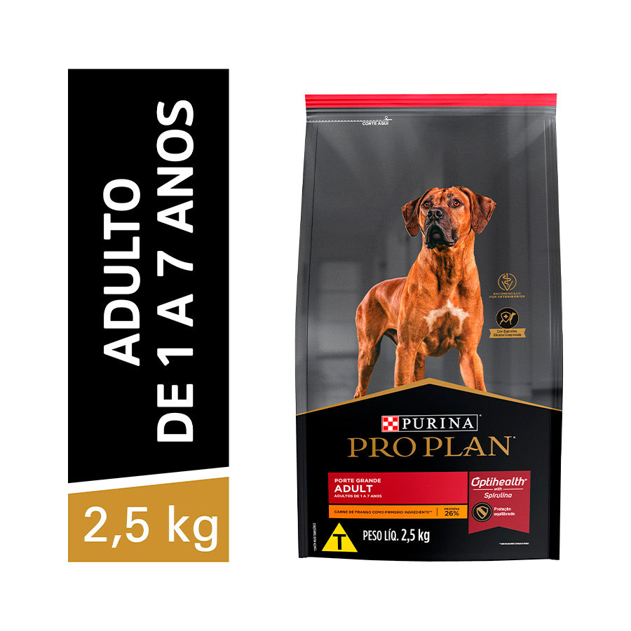 Ração Nestlé Purina Pro Plan para Cães Adultos de Raças Grandes