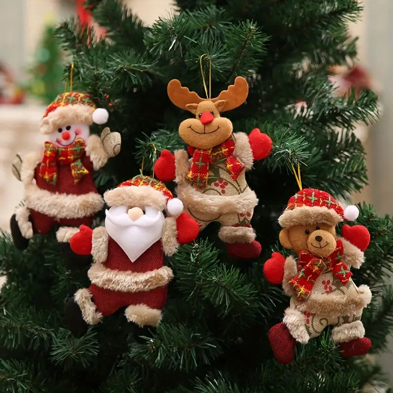 Conjunto de 4 Enfeites de Natal LattBy
