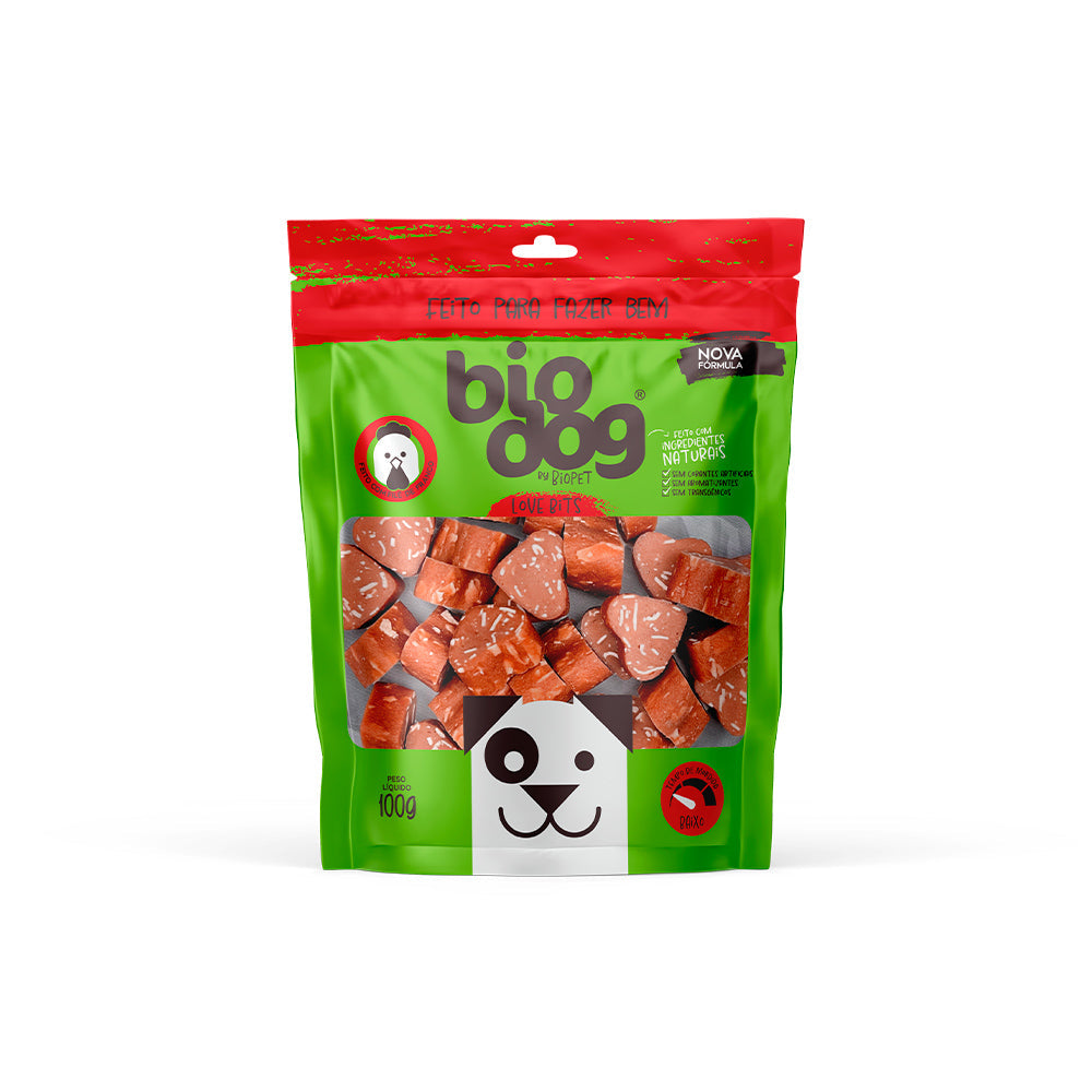 Biscoito Gourmet Bio Dog para Cães Love Bits 100g