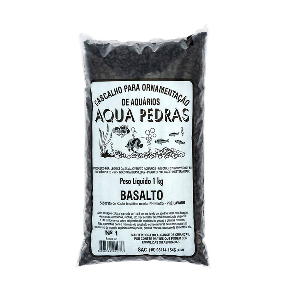 Substrato para Aquários Basalto Aqua Pedras Nº 1