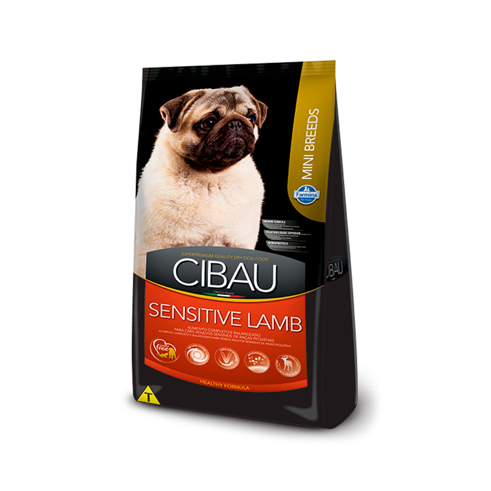 Ração Cibau Mini Breeds Sensitive Lamb para Cães Adultos de Raças Pequenas