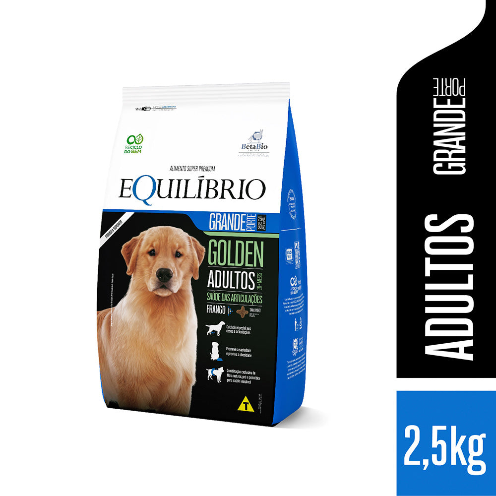 Ração Equilíbrio Golden para Cães Adultos de Porte Grande Sabor Frango