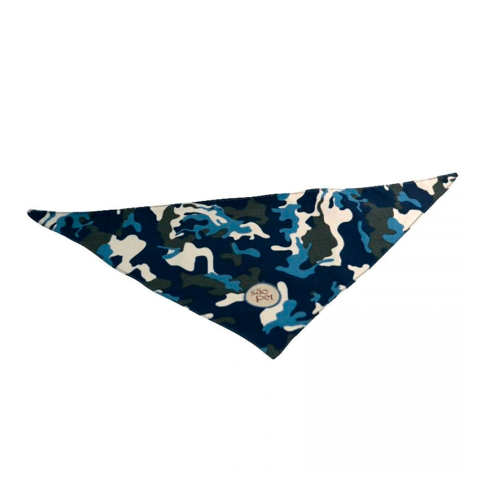 Bandana para Cães Selva São Pet Azul