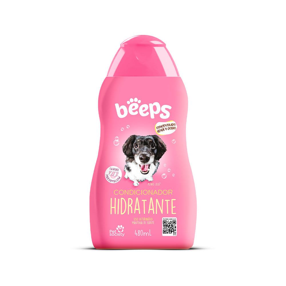Condicionador Beeps Hidratante para Cães e Gatos 480ml