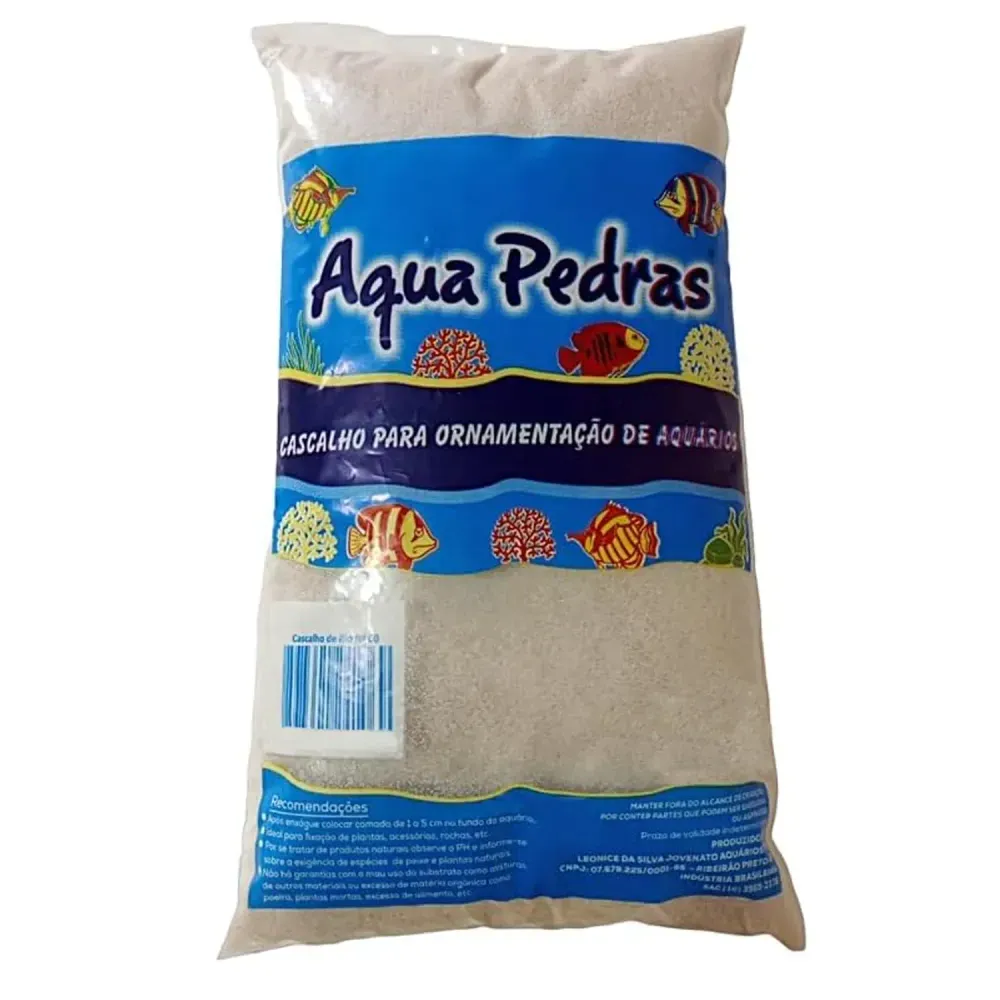 Cascalho de Rio para Aquário Aqua Pedras N° 00