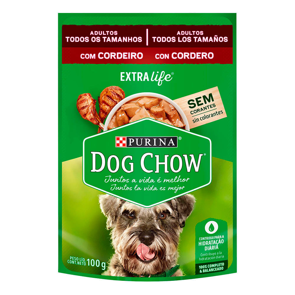 Ração Úmida Dog Chow Cães Adultos Cordeiro
