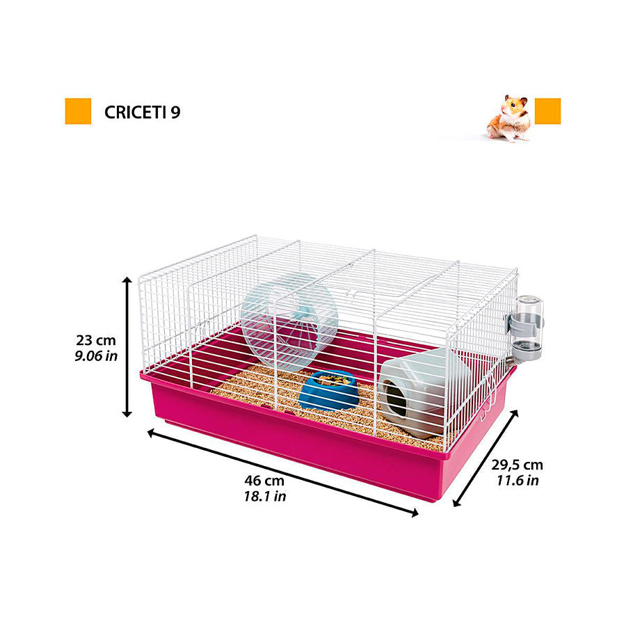 Gaiola Ferplast Criceti 9 Branco e Rosa para Roedores