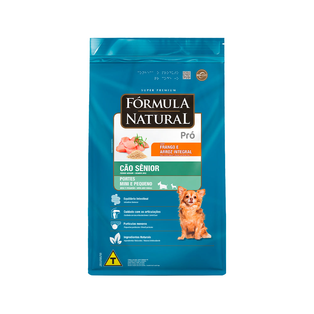 Ração Fórmula Natural Pro para Cães Senior de Porte Mini e Pequeno Sabor Frango e Arroz