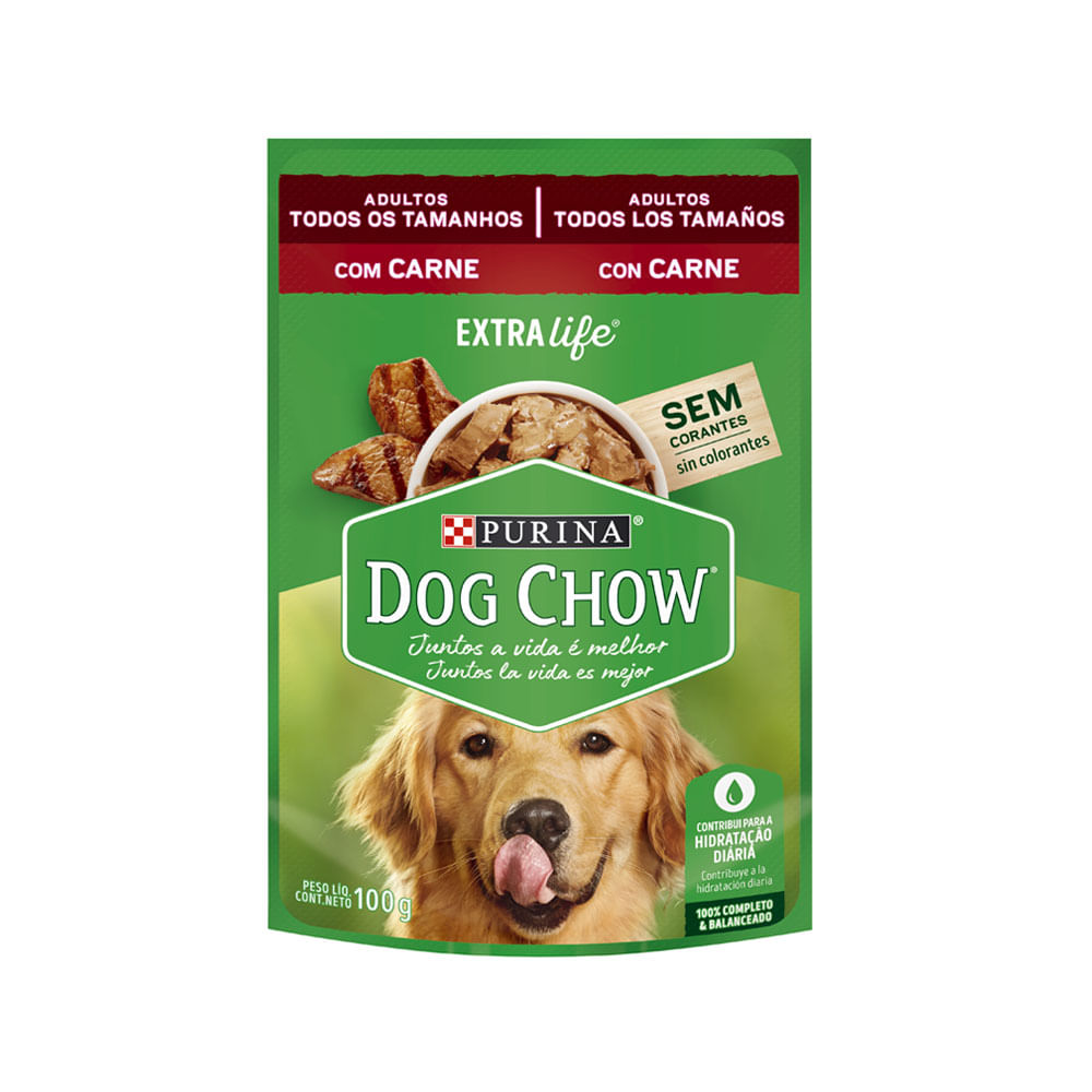 Ração Úmida Dog Chow Cães Adultos Carne