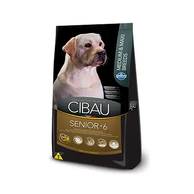 Ração Cibau Medium & Maxi Senior 6+ para Cães Adultos de Raças Médias e Grandes - 12kg