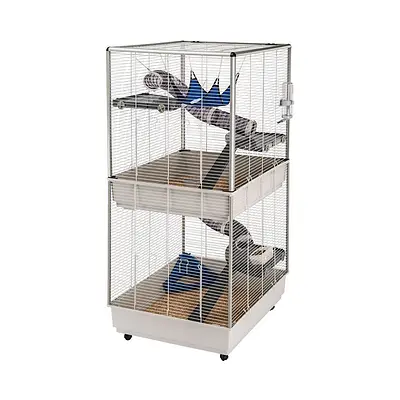 Gaiola Ferplast Para Ferret/Furão e Chinchilas Furet Tower Branca
