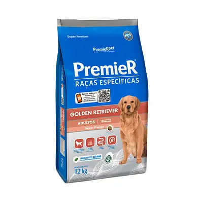 Ração Premier Raças Específicas Golden Retriever para Cães Adultos - 12kg