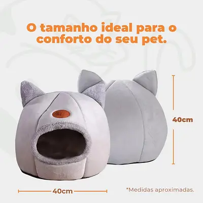 Caminha Iglu de Pelúcia para Pets – Tamanho P