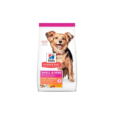 Ração Hill's Science Diet Digestão Perfeita Pequenos e Mini para Cães Adultos Sabor Frango 1,5 kg