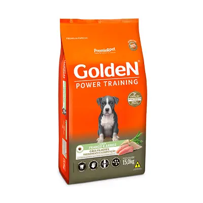 Ração Golden Power Training para Cães Filhotes Sabor Frango e Arroz