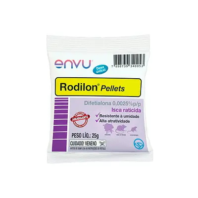 Raticida Rodilon Pellets Isca para Ratos