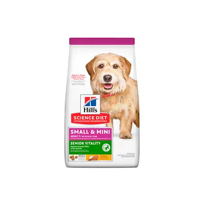 Ração Hill's Science Diet Vitalidade Sênior Pequenos e Mini para Cães Idosos Sabor Frango 1,5 kg
