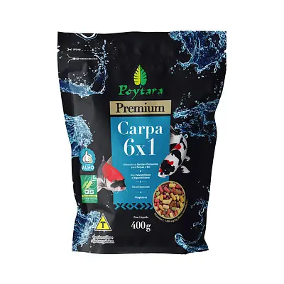 Ração Premium para Carpa 6x1 Poytara