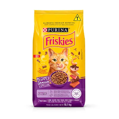 Ração Purina Friskies Megamix para Gatos Adultos