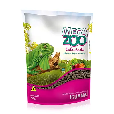 Ração Extrusada Megazoo para Iguanas 280g