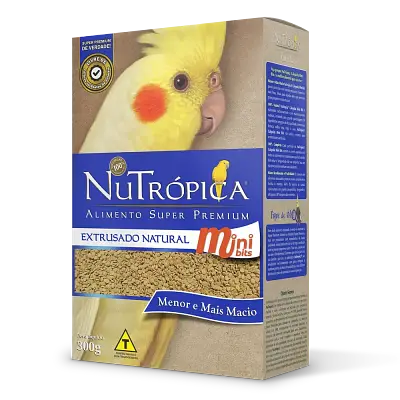 Ração Nutrópica para Calopsita Extrusado Natural Mini Bits