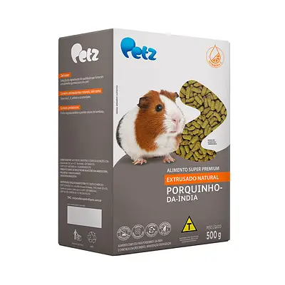 Alimento Roedor Petz Extrusado Natural para Porquinho da Índia
