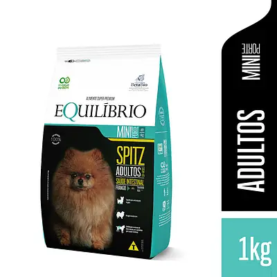 Ração Equilíbrio Spitz para Cães Adultos de Porte Mini Sabor Frango