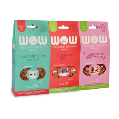 Kit de Petiscos Naturais para Gatos de Frango