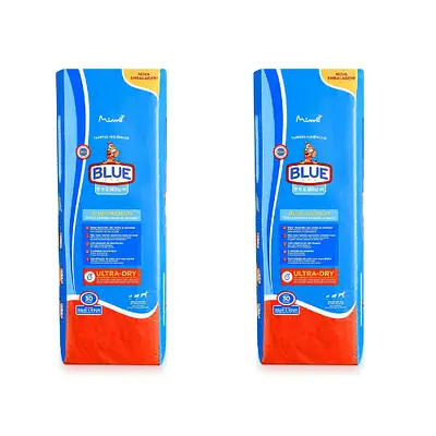 kit Blue Premium Tapete Higiênico Para Cães 60 unidades