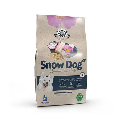 Ração Snow Dog Flores Cuidado da Pele para Cães Adultos de Porte Médio e Grande
