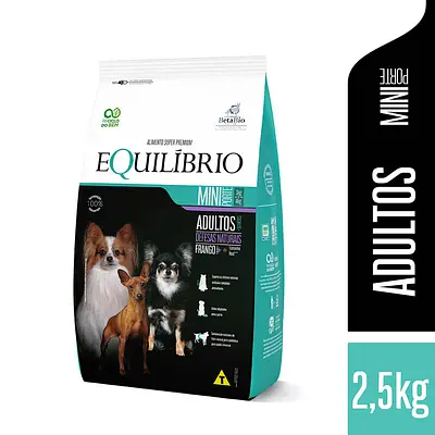 Ração Equilíbrio para Cães Adultos de Porte Mini Sabor Frango 2,5kg