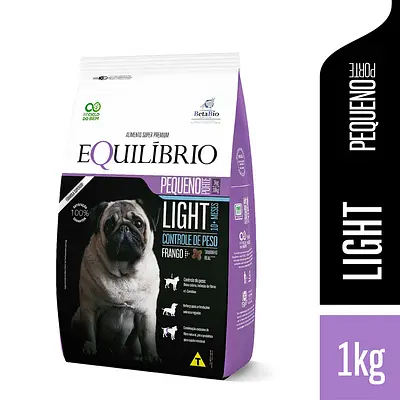 Ração Equilíbrio Light para Cães de Porte Pequeno Sabor Frango