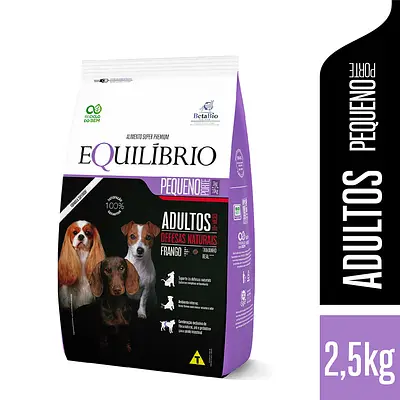 Ração Equilíbrio para Cães Adultos de Porte Pequeno Sabor Frango
