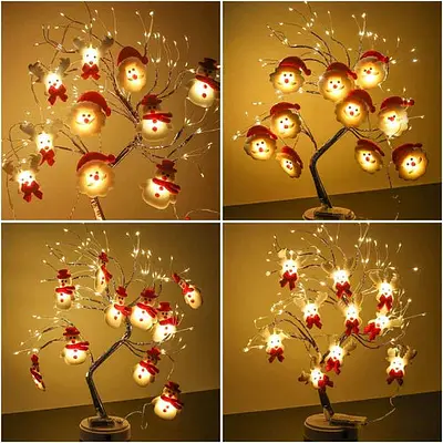 Kit Com 3 Led de Natal Boneco de Neve