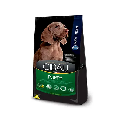 Cibau Maxi Breeds para Cães Filhotes de Raças Grandes - 15kg