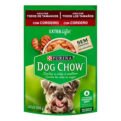 Ração Úmida Dog Chow Cães Adultos Cordeiro