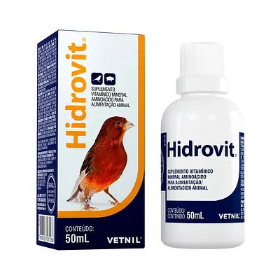 Hidrovit Ventil para Pássaros Roedores 50Ml
