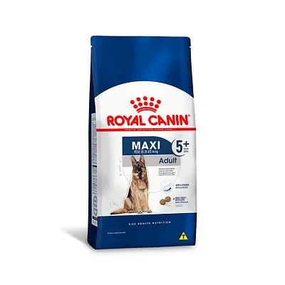 Ração Seca Royal Canin Maxi Adult 5+ para Cães Adultos de Porte Grande com 5 Anos ou mais - 15 Kg