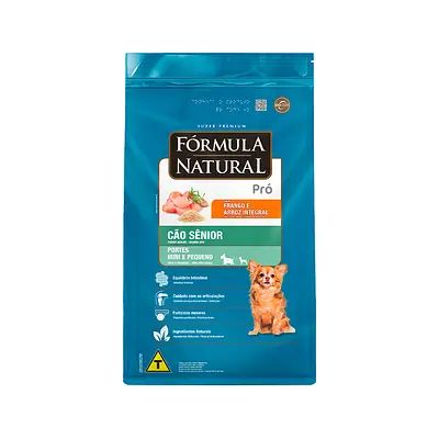 Ração Fórmula Natural Pro para Cães Senior de Porte Mini e Pequeno Sabor Frango e Arroz