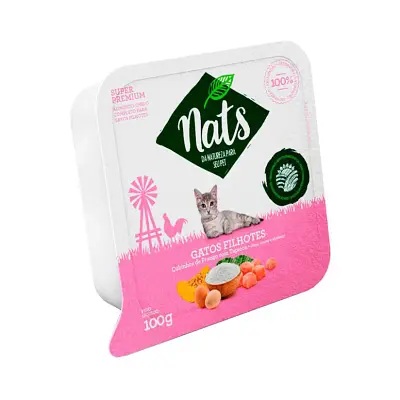 Ração Nats Úmida Para Gatos Filhotes Frango 100g