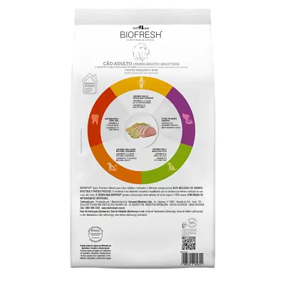 Ração Biofresh Cães Adultos Raças Minis e Pequenas Lombo e Abacaxi 1 kg