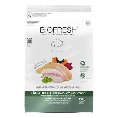 Ração Biofresh Cães Adultos Raças Grandes e Gigantes 15kg