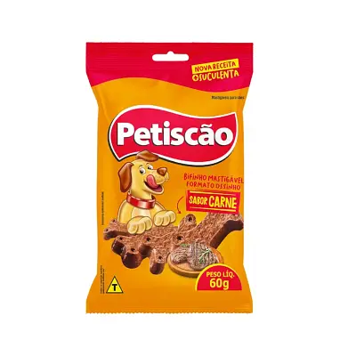 Petisco Cães Petiscao Carne 60g