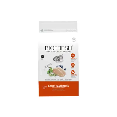 Ração Biofresh Para Gatos Castrados Frango 1,5kg