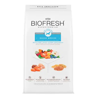 Ração Biofresh Cães Adultos Castrados Raças Médias - 3kg