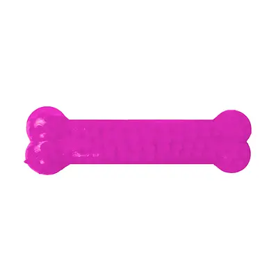Brinquedo Furacão Pet Osso Plaque Ataque com Cravo Rosa para Cães