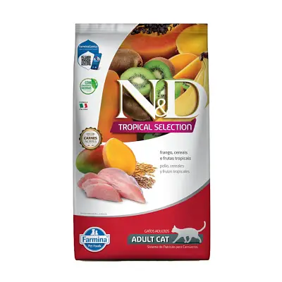 Ração ND Tropical Selection para Gatos Adultos Frango 7kg