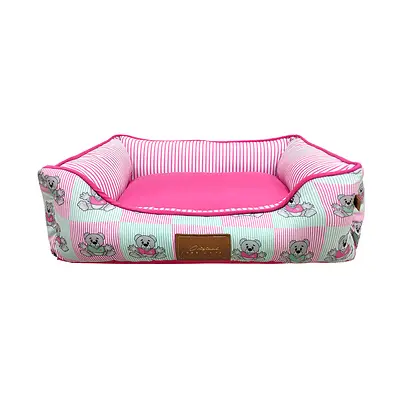 Cama Fábrica Pet Fluffy Rosa para Cães e Gatos